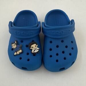 CROCS Classic Shoes Girls Boys Toddler Clogs Sandals Size 6 Blue Slip On